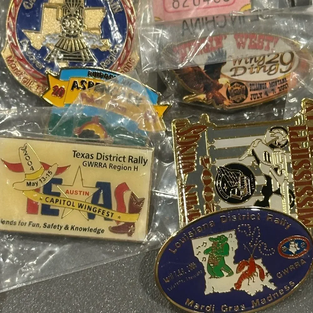 Honda Goldwing  Motorcycle Rally Wing Ding Assorted Collectible Pins over 40